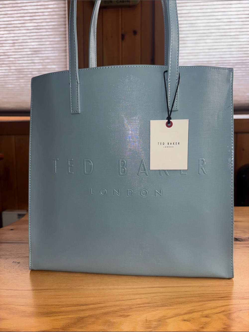 Ted Baker Women’s  Sage Green Embossed Tote Bag